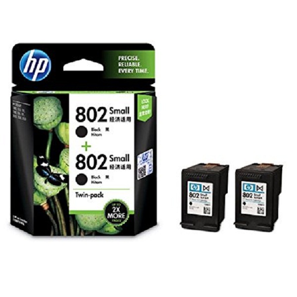 HP 802 Ink Cartridge Twin Pack