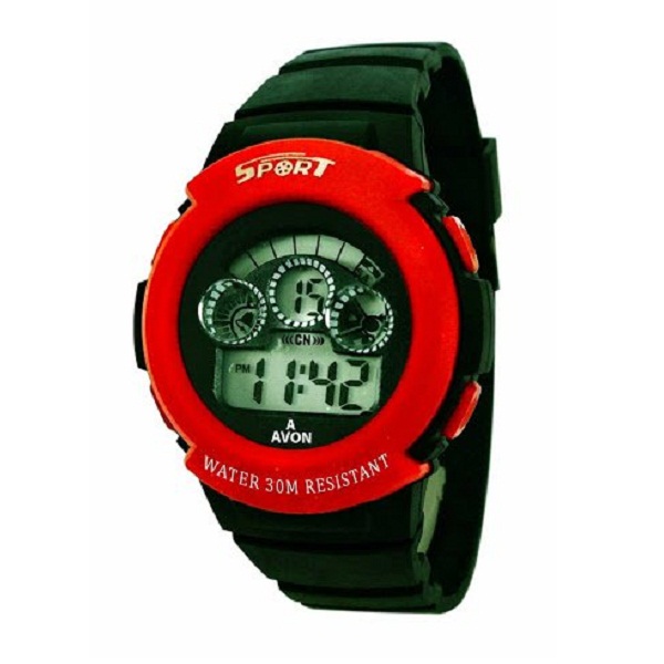 A Avon Sports Digital Black Dial Watch