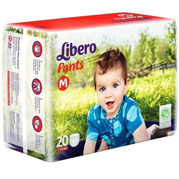 Libero Medium Size Diaper Pants 20 Counts