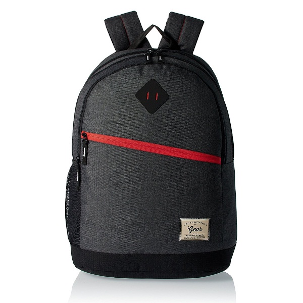 GEAR Grey and Orange EcoCasual Backpack