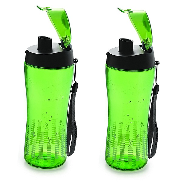 Cello Sprinter Sports Bottle Set Of 2 In Green Colour