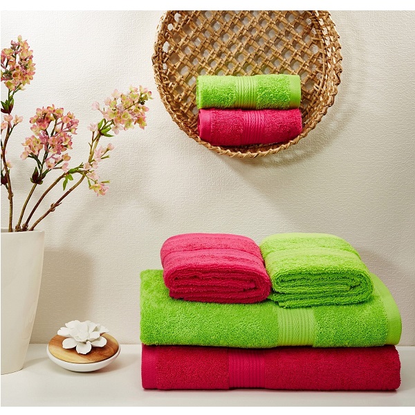 Solimo Cotton 6 Piece Towel Set