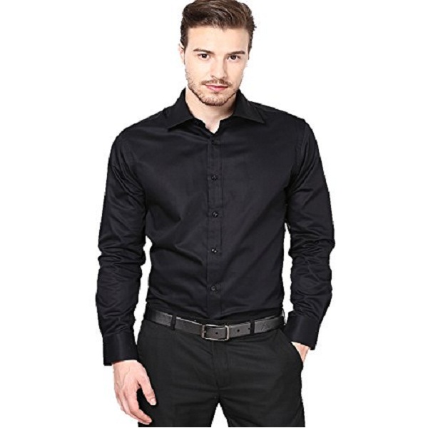 PSK Regula Full Sleeve Mens Formal Shirt Black
