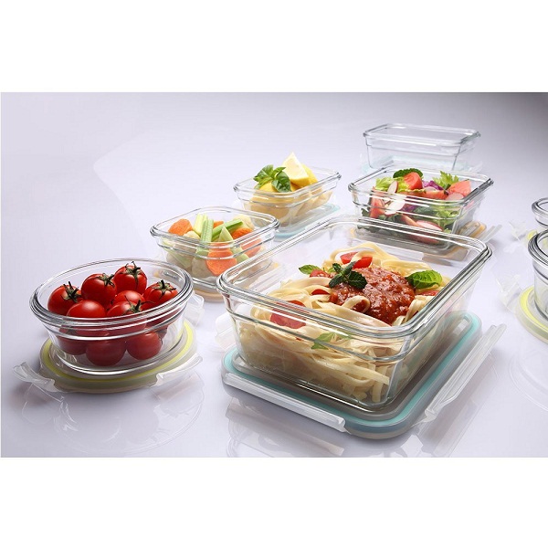 Glasslock Airtight Break Resistant Glass Kitchen Food Storage Container