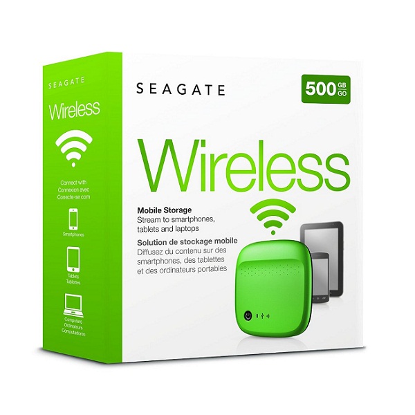 Seagate Wireless Mobile Portable Hard Drive Storage 500GB