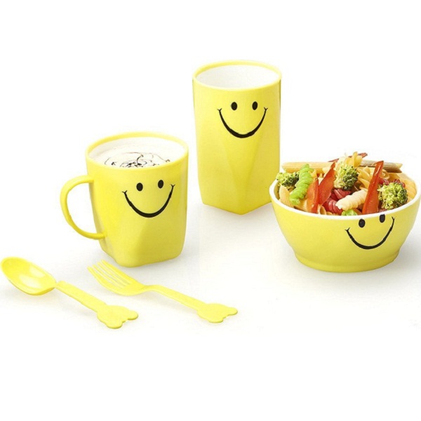 RK Super Lock And Seal 5 pcs Plastic Lunch Picnic Tiffin Set for Children