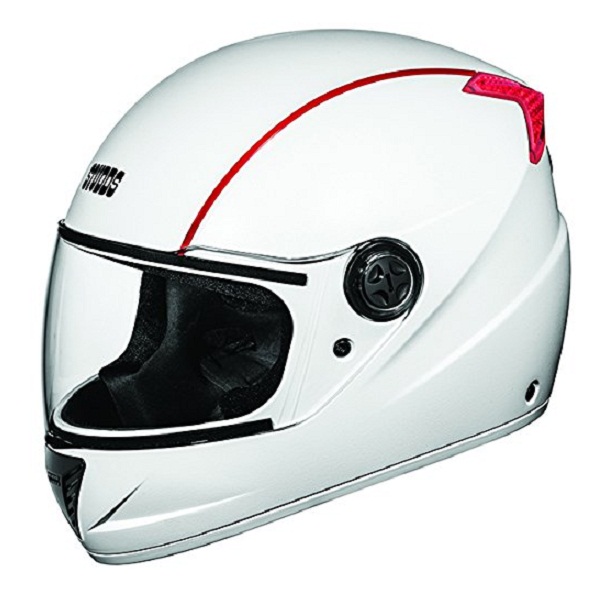 Studds White and Red Professional Full Face Helmet