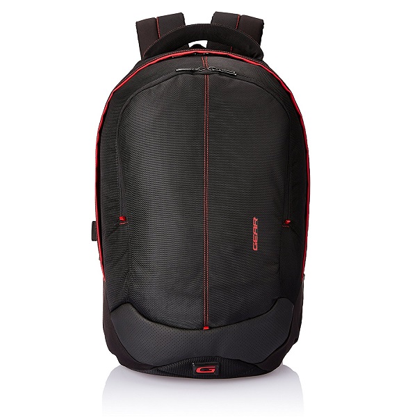 Gear Outlander 36 ltrs Black and Red Casual Backpack 