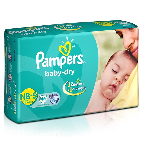 Pampers Baby Dry Diapers NB Small Size