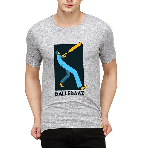 Campus Sutra Men Printed Half Sleeve Round Neck T Shirts Ballebaaz