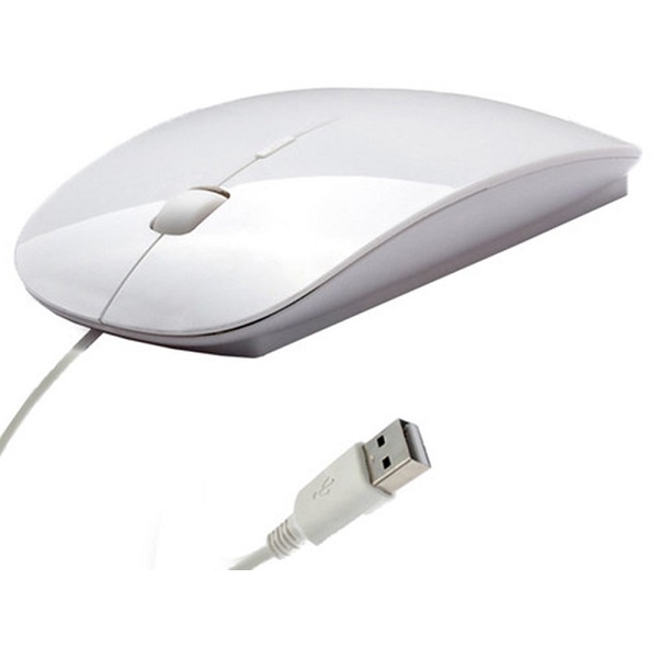 OPHION White Slim USB Mouse