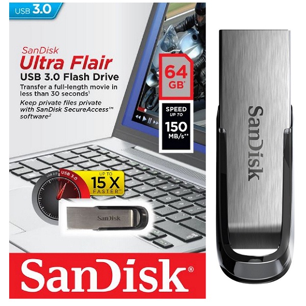 SanDisk Ultra Flair 64GB Flash Drive