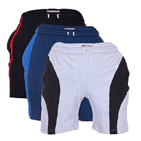 TeesTadka Mens Cotton Shorts Pack of 3