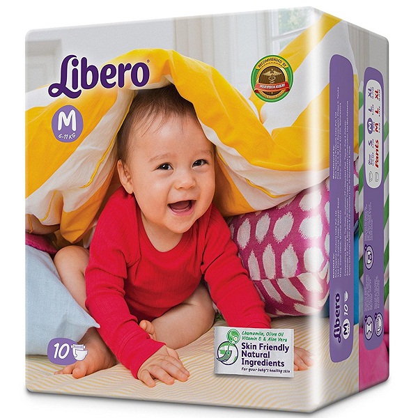 Libero Medium Open Diaper 10 Counts