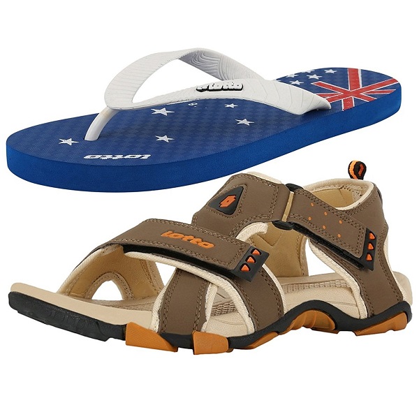Lotto Mens Combo Of Sandal And Slipper