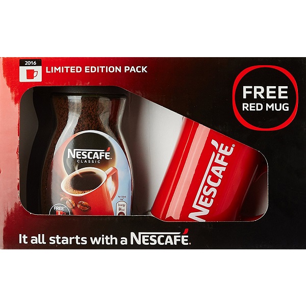 Nescafe Classic Coffee 100g with Free Red Mug