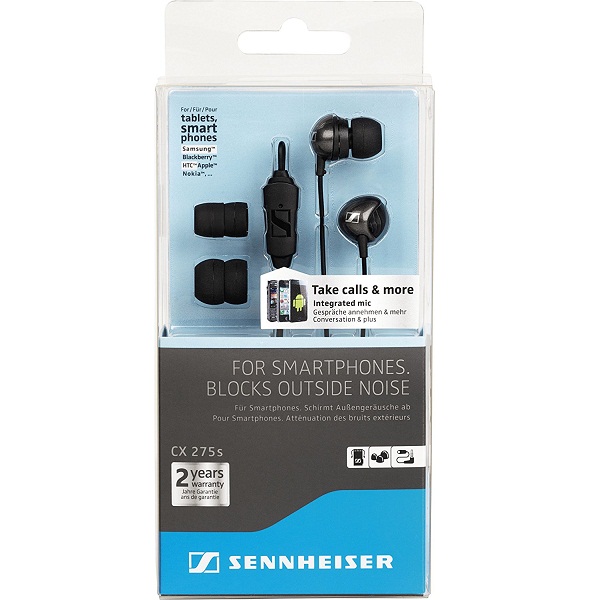 Sennheiser CX 275 S In Ear Universal Mobile Headphone With Mic