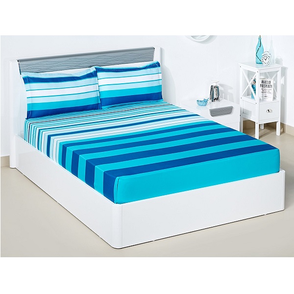 Solimo Cotton Double Bedsheet with 2 Pillow Covers