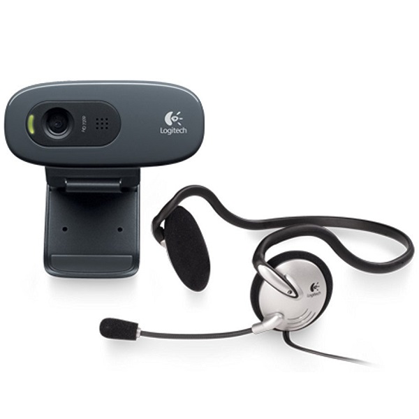 Logitech C270h HD Webcam and Stereo Headset