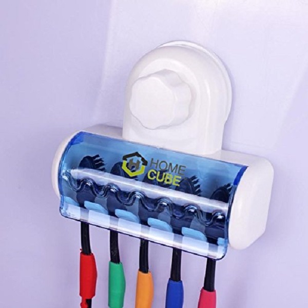 HOME CUBE TM 5 Toothbrush Wall Mount Toothbrush Holder