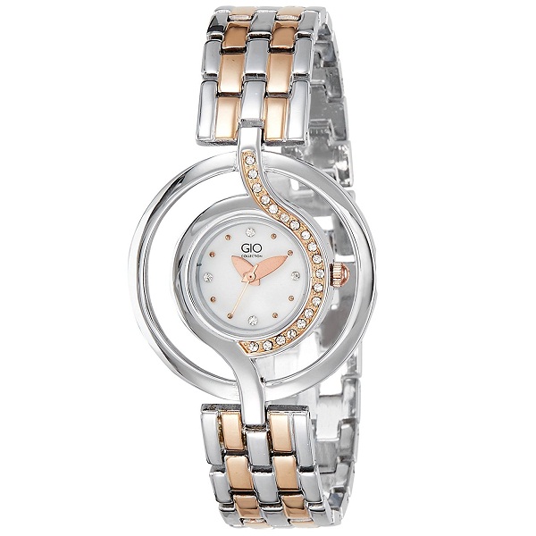 Gio Collection Analog White Dial Womens Watch