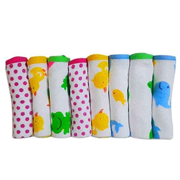 Littly Terry Baby Wash Cloths Pack of 8