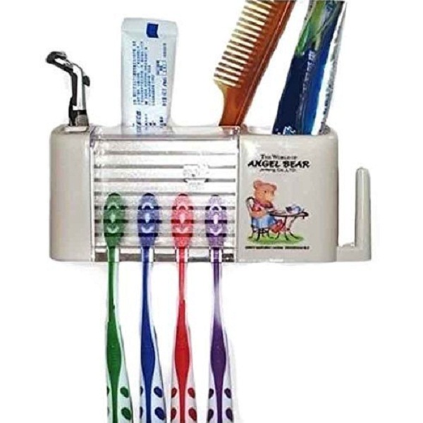 Angel Bear Toothbrush Plastic Rack Holder