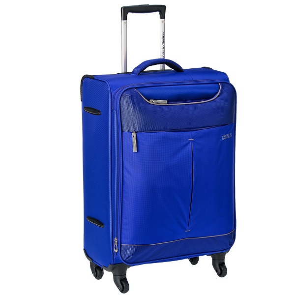 American Tourister Sky Polyester 68Cms Blue Soft Sided Suitcase