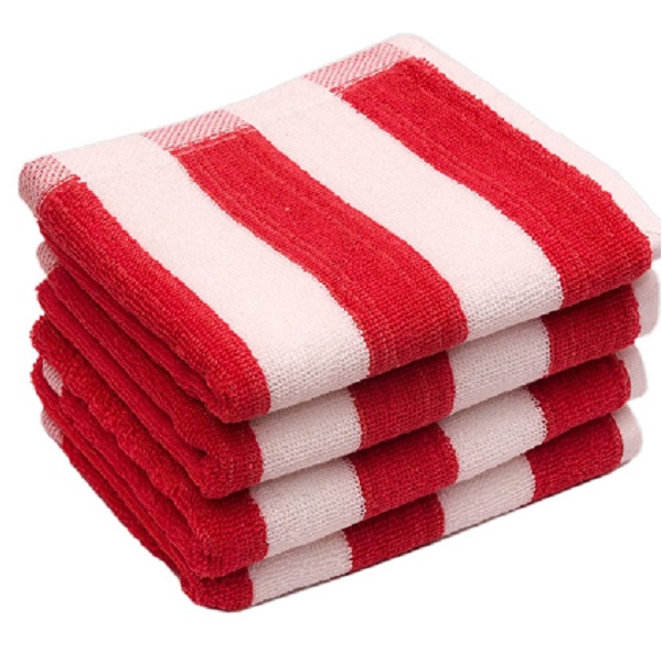 Skumars Love Touch Cabana Stripe Cotton Hand Towel Set of 4