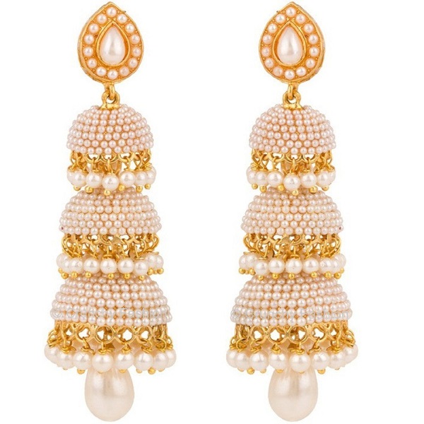 Royal Bling Gold Plated Jhumki Earrings