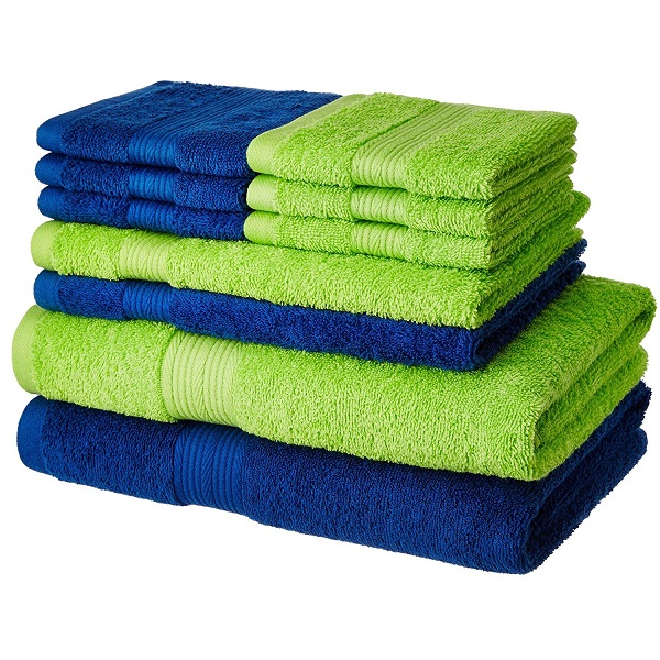 Solimo Cotton 10 piece Towel Set