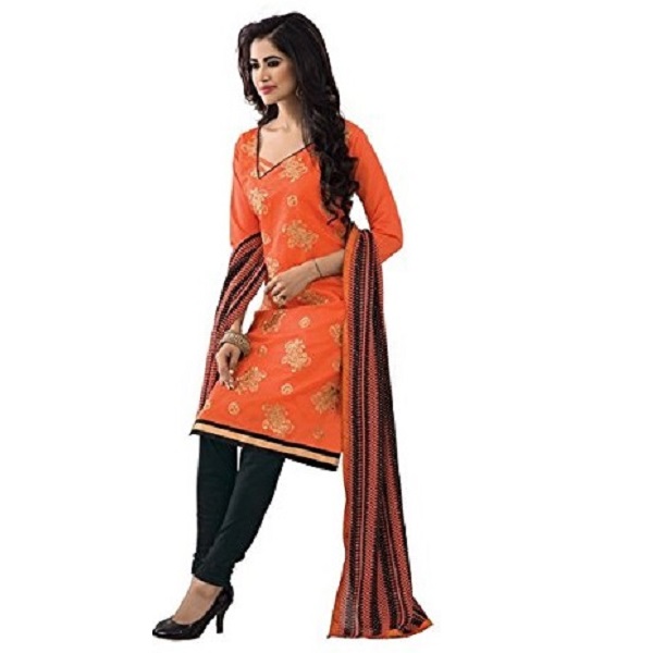 Vibes Women Cotton Salwar Suit Dress Material