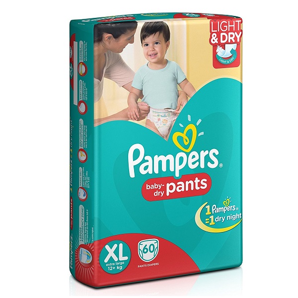 Pampers Extra Large Size Diaper Pants 60 Count