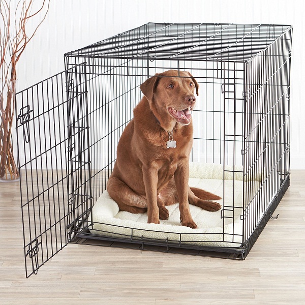 AmazonBasics Single Door Folding Metal Dog Cage