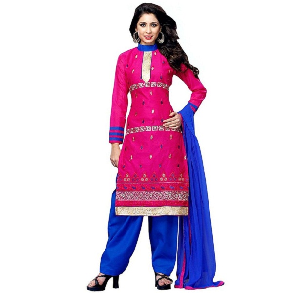 PARISHA Chanderi Cotton dress materials for women