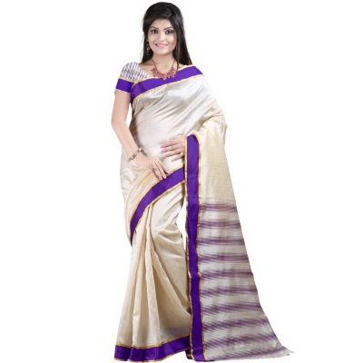 Sunita Sarees Self Design Chanderi Silk Sari