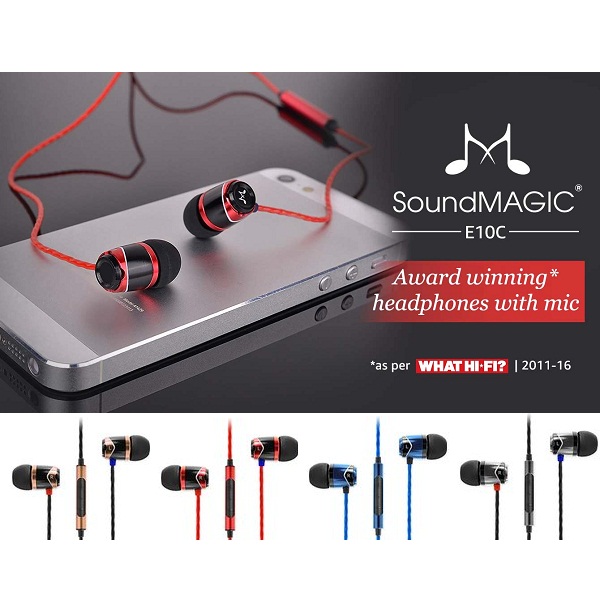 SoundMagic E10C InEar Headphones with Mic