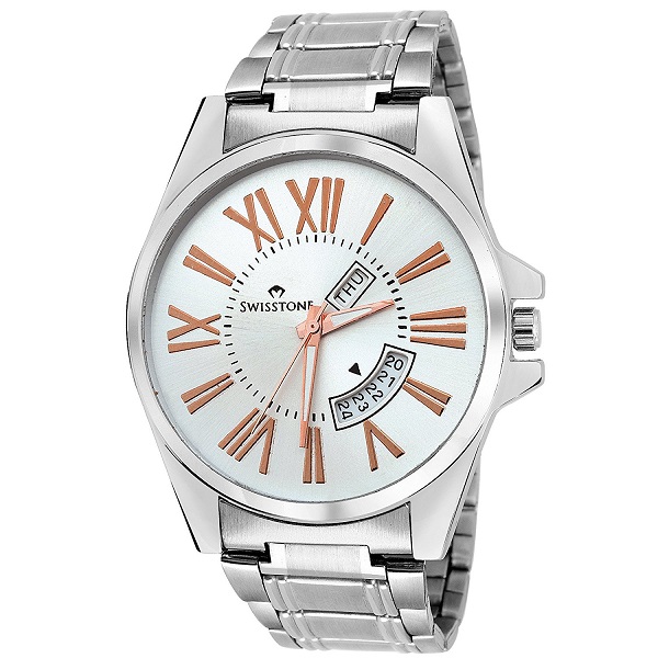 Swisstone Analogue Silver Dial Mens Watch