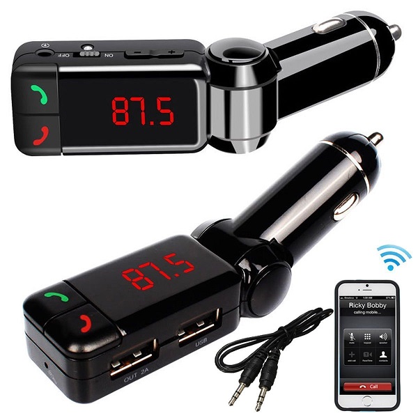 DMG 3 in1 Dual USB Wireless In Car FM Transmitter for Car