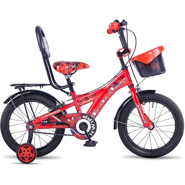 Hero Disney 16T Spiderman Junior Cycle with Carrier
