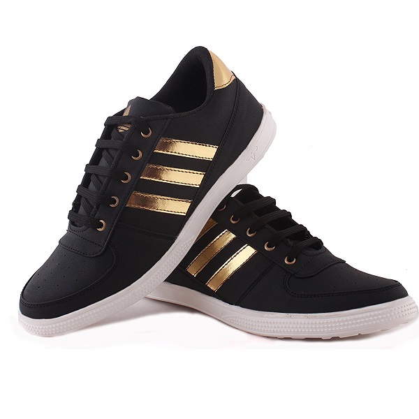 REVOKE Ghost Rider Golden Black Casual Shoes