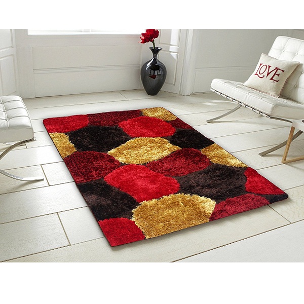 Story Home Designer Shaggy Fur Stone Polyester Carpet