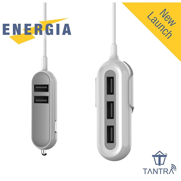 Tantra Energia 5 USB Smart Car Charger