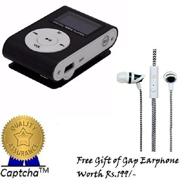 Captcha MP3 Player with Gap Earphone