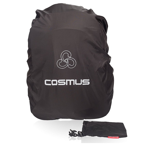Cosmus Black Rain And Dust Cover with Pouch for Laptop Bags