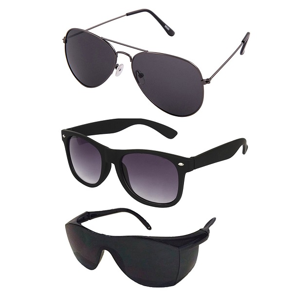 Silver Kartz Classic 3 Combo Sunglasses