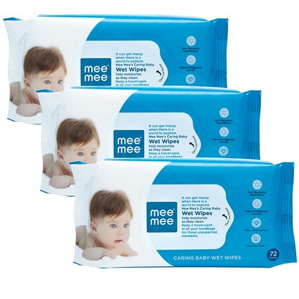 Mee Mee Caring Baby Wet Wipes with Aloe Vera