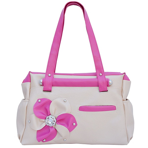 Regalovalle Womens Elegance Style Handbag Cream