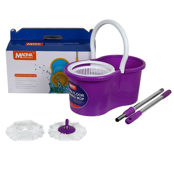 MAGNA 360 Degree Floor Cleaning Purple PP Spin Magic MOP 