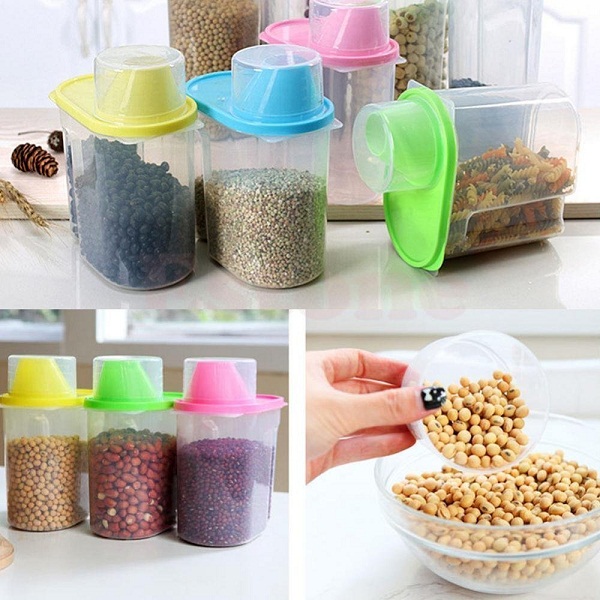 BJE Cereal Dispenser Jar 1900ml Each Set of 3